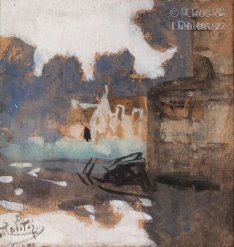 null (SD) Eugène MONTEZIN (1874-1946)

Landscape at the farm

Watercolor and gouache...