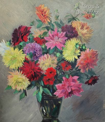 null (E) Jean VERDIER (1901-1969)

Bouquet de dahlias

Huile sur isorel signée en...