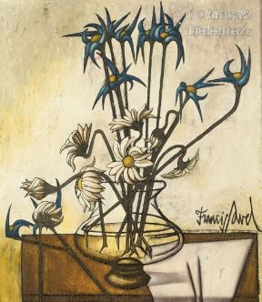 (SD) Francis SAVEL (20th century) 
Vase of...