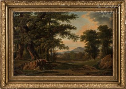 null FRENCH SCHOOL circa 1820, follower of Pierre Henri de Valenciennes
Landscape...