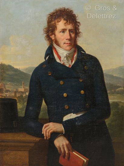 François-Xavier FABRE (Montpellier 1766-1837) Portrait de Pierre-Edouard Lefebvre...