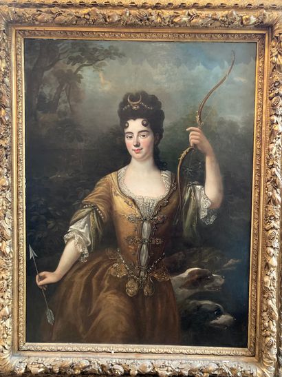 null follower of Nicolas de LARGILLIERE
Portrait of a woman as Diana the Huntress
Oil...