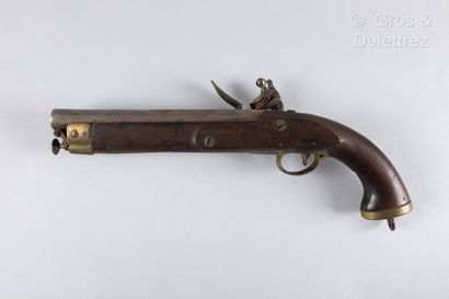 null Large English-style cavalry flintlock pistol for India, this one locally made;...