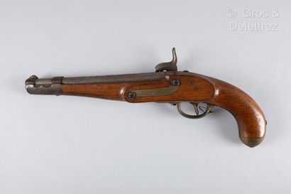 null Austrian cavalry pistol type 1844 percussion, barrel marked: "WANZEL"; lock...