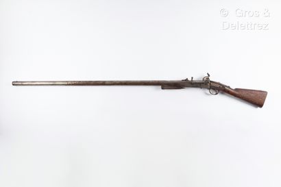 null Rifle of rampart model 1831 with percussion, with loading by the breech; signed...