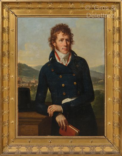 François-Xavier FABRE (Montpellier 1766-1837) Portrait de Pierre-Edouard Lefebvre...