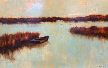 null (E) Eric PEYROL (XXth)

Boats on the lake

Oil on canvas signed and dated (19)74...