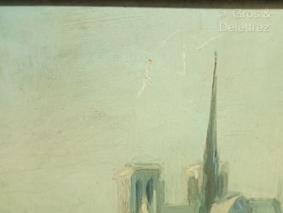 null (E) Marcel Charles CORNET (1886-?)

Le chevet de Notre Dame de Paris en automne

Huile...