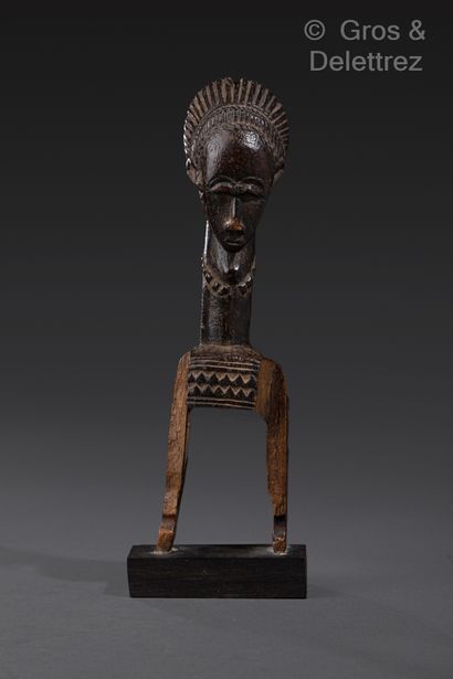 null 
Female head pulley




Baule




Ivory Coast




Height: 18 cm. Accidents
