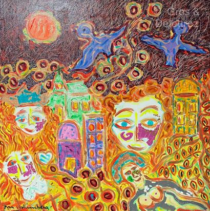 null (E) Max BLUMBERG (né en 1948)

Sky 

Acrylique sur toile signée en bas à gauche,...