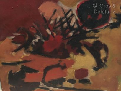 null (E) Antonio GUANSÉ (1926-2008)

Composition, 1961

Huile sur toile.

Signée...