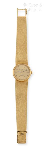 BAUME & MERCIER pour VAN CLEEF & ARPELS, vers 1970 Bracelet-montre de dame en or...