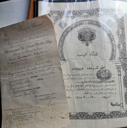 null Mohammed EN NASSER PACHA-BEY 
Diplôme, 3 juin 1914 
Avec sa traduction