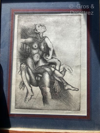 null Contemporary school
Embracing Bodies, 1981
Drypoint signed and dated
27,5 x...