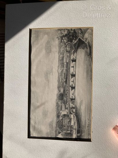 null Paul DELAITRE
Le pont de Soissons
Crayon sur papier
15 x 25 cm