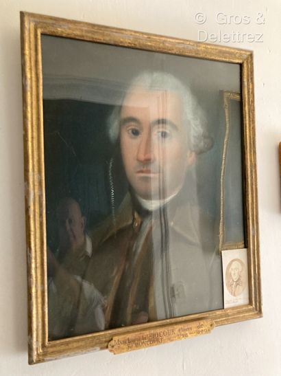 null École française de la fin du XVIIIe 
Portrait de Marc Louis de Riocour, comte...