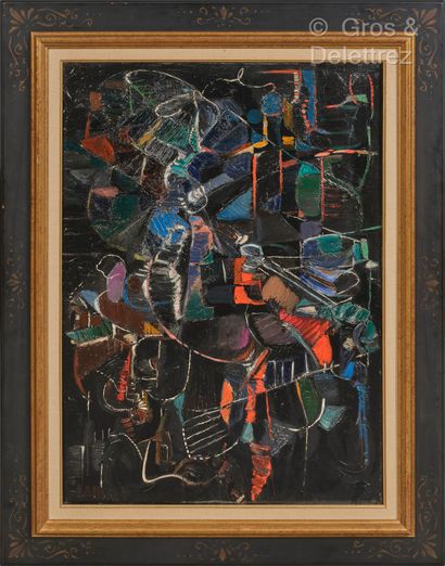 André LANSKOY [FRANCE-RUSSIE] (1902-1976) Composition, circa 1956-1957
Huile sur...