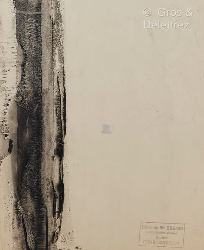 Oscar DOMINGUEZ [FRANCE-ESPAGNE] (1906-1957) Sans titre
Encre et aquarelle sur papier.
Au...