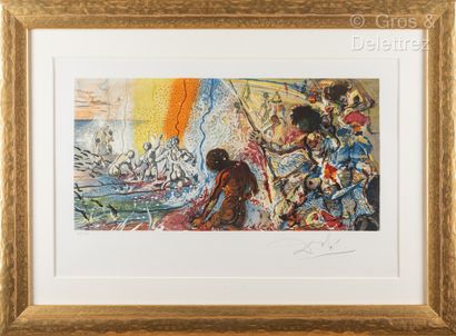 Salvador DALI [ESPAGNE] (1904-1989) La Pêche au thon, 1971-1972
Lithographie sur...