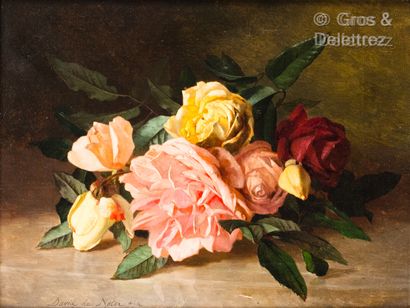 (SD) David de NOTER (1818-1892)
The cut roses
Oil...