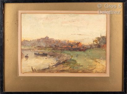 (SD) John TERRIS (1865-1914)
Landscape at...