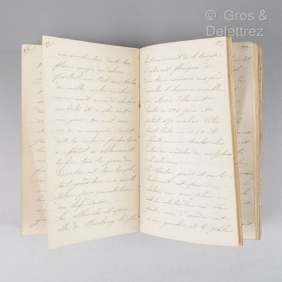 null (SD) A. and Blanche PASSIER 

Small volume containing a manuscript "souvenir...