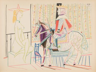 null Pablo PICASSO (1881-1973)
Dedication to André Bibal on the flyleaf of the exhibition...