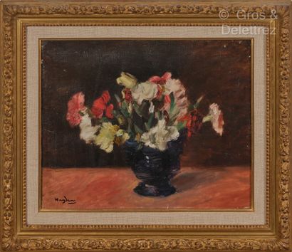 null Henri HAYDEN (1883 1970)
Vase de fleurs
Huile sur toile.
Signée.
Inscription...