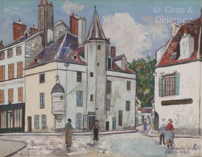 null Maurice UTRILLO (1883 1955)
Maison du Colombier, Beaune (Côte d’or).
Gouache...