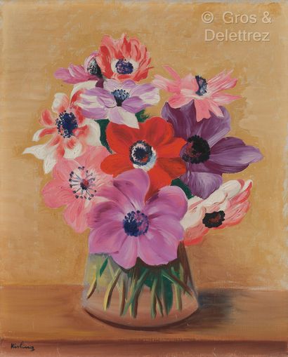 Moïse KISLING (1891 - 1953)
Vase of anemones
Oil...