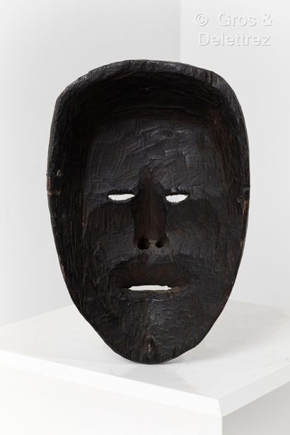 null Mask.
Nepal.
Patinated wood enhanced with animal hair
on eyebrows, mustache...