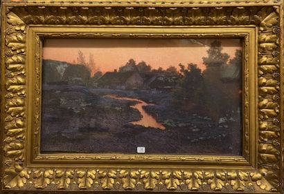 Michel KOROCHANSKY (1866-1925) Michel KOROCHANSKY (1866-1925)
Twilight landscape
Oil...