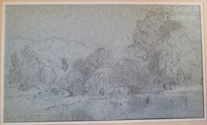 Ecole FRANCAISE du XIXe siècle French school of the 19th century
Set of pencil drawings,...