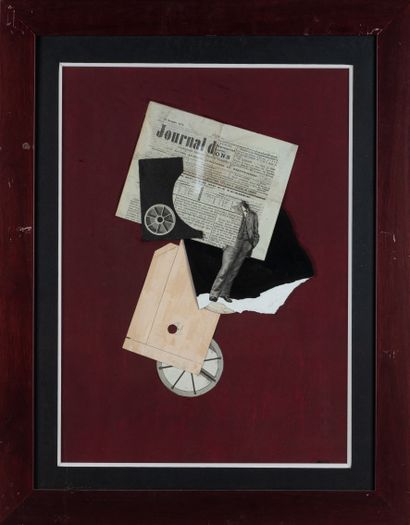 Patrick CHELI (né en 1955) Patrick CHELI (born in 1955)
Collage on cardboard, signed...