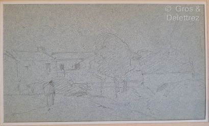Ecole FRANCAISE du XIXe siècle French school of the 19th century
Set of pencil drawings,...