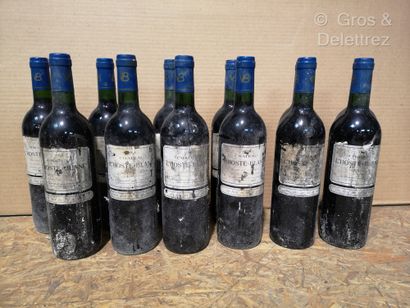 null 24 bottles BORDEAUX ROUGE Château L'HOSTE-BLANC 1998 FOR SALE AS IS