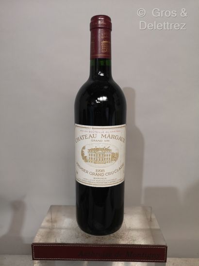 null 1 bouteille Château MARGAUX - 1er Gcc Margaux 1998 Etiquette légèrement mar...