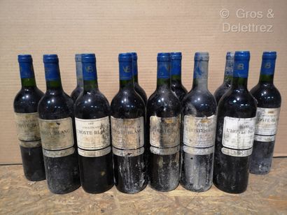 null 24 bottles BORDEAUX ROUGE Château L'HOSTE-BLANC 1996 and 1997 FOR SALE AS I...