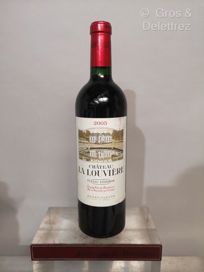 1 bouteille Château LA LOUVIERE rouge - Pessac...