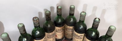 null 9 bouteilles Château MONTBRUN - Margaux 1978 A VENDRE EN L'ETAT