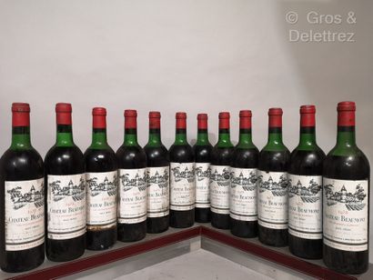 12 bottles Château BEAUMONT - Haut Médoc...
