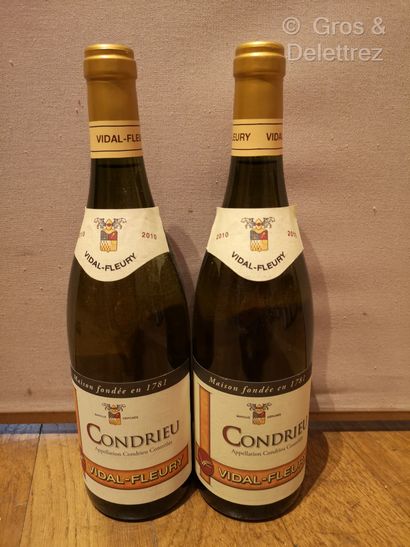 null 2 bouteilles CONDRIEU - VIDAL FLEURY 2010