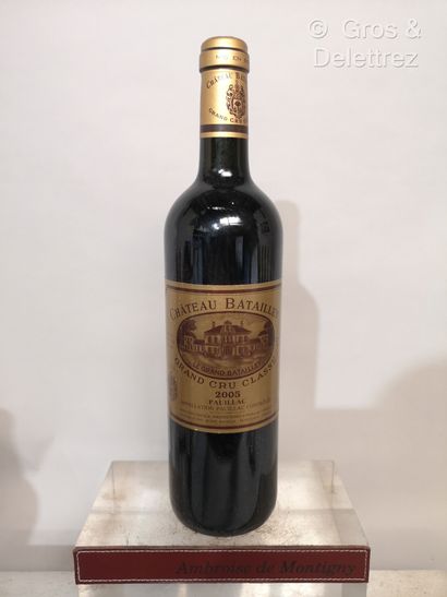 null 1 bouteille Château HAUT BATAILLEY - 5e Gcc Pauillac 2005