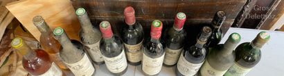 null 12 bouteilles BORDEAUX DIVERS (Années 1980) A VENDRE EN L'ETAT