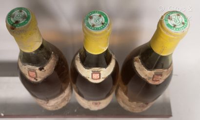 null 9 bottles PULIGNY MONTRACHET - Domaine Lionel J. BRUCK 1972 Stained and damaged...