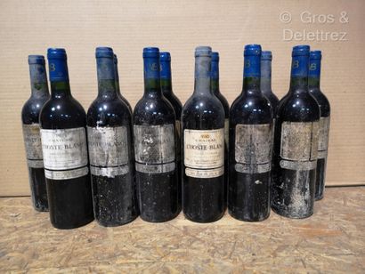 null 24 bottles BORDEAUX ROUGE Château L'HOSTE-BLANC 1995, 1997 and 1998 FOR SALE...