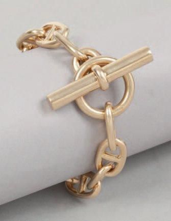 HERMÈS Paris N°illisible Bracelet «Chaîne d'ancre» en or jaune, fermoir baton. Poids:...