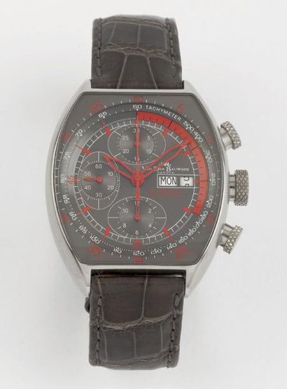 VAN DER BAUWEDE MAGNUM GT1 MODENA VERS 2000 Beau chronographe bracelet en acier....