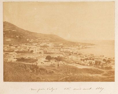 null [ALGER]. Photographie "Vue prise d'Alger. Côté nord-ouest. 1867". Tirage sur...