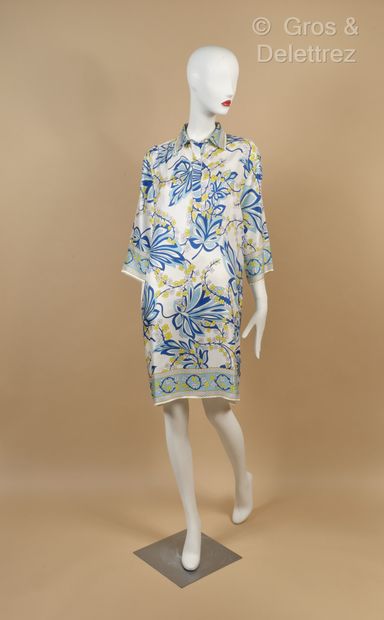 PAROSH - Multicolored printed silk dress...
